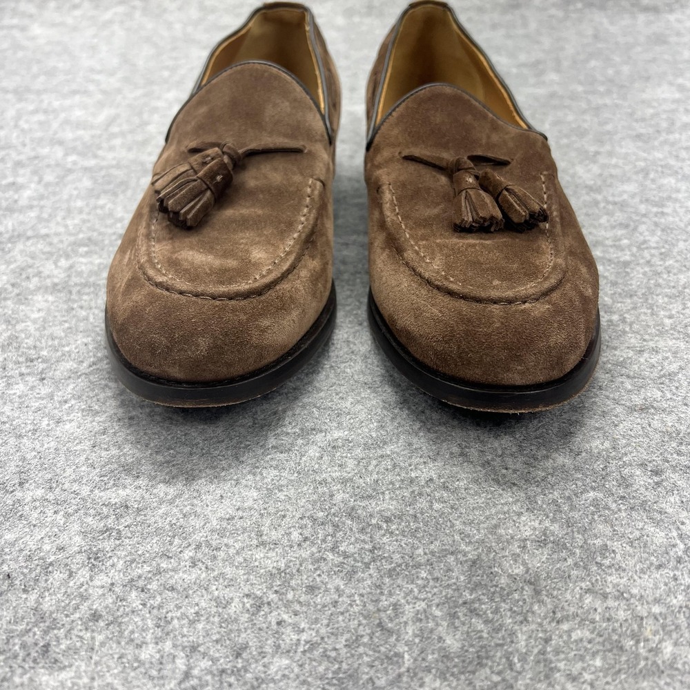 Suitsupply Shoes Mens Size 11 Brown Suede Tassel Loafers Leather Sole Italy - Picture 7 of 12